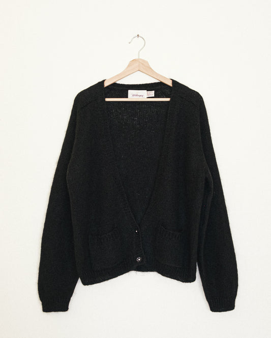 Raven Mohair Cardigan