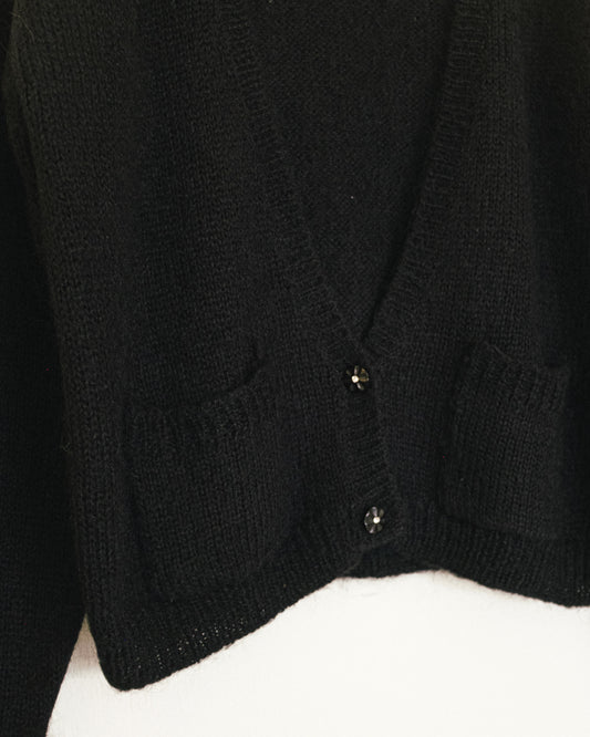 Raven Mohair Cardigan