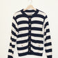 Navy Stripe Cardigan