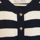 Navy Stripe Cardigan