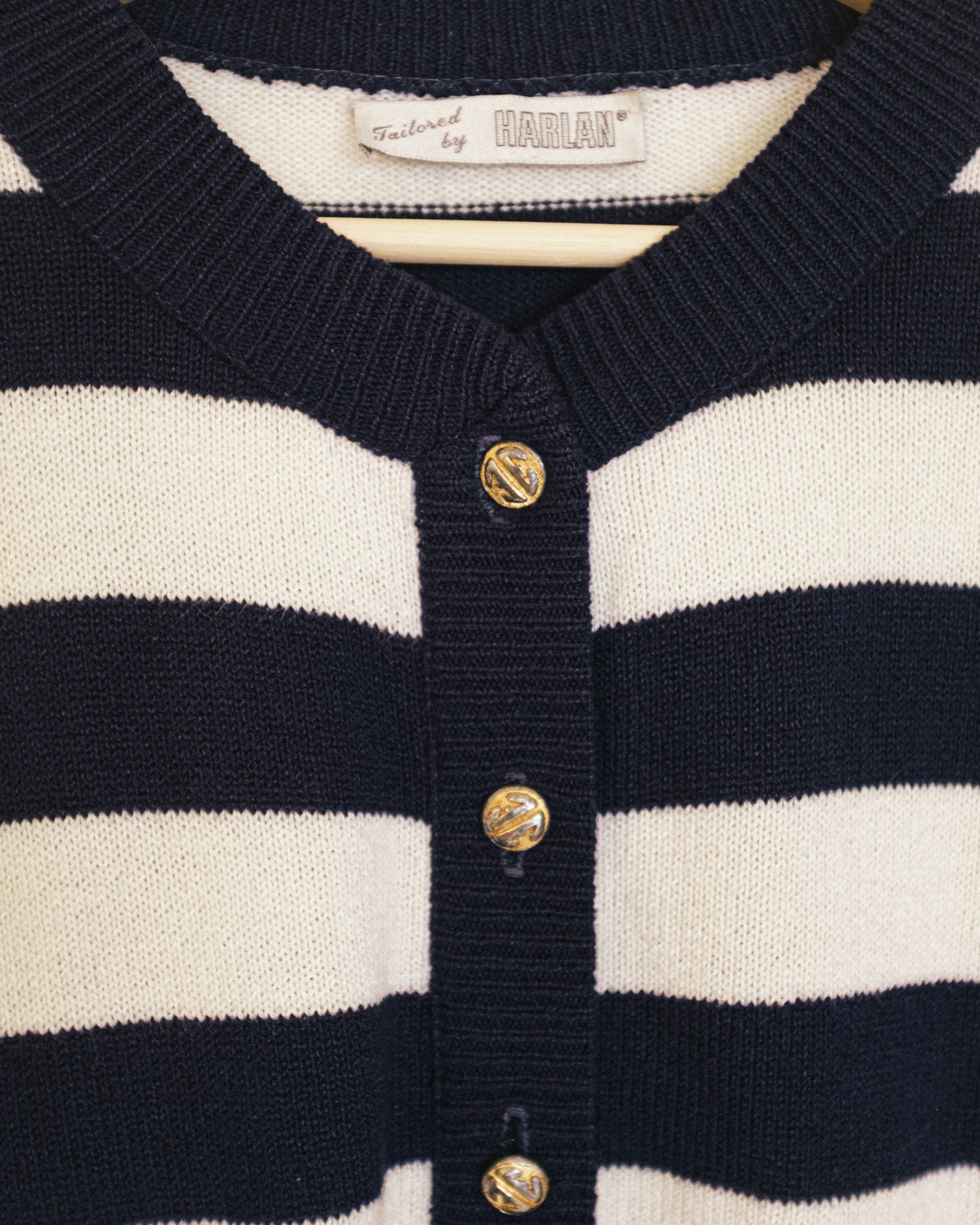 Navy Stripe Cardigan
