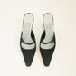 Charcoal Suede Mules 8.5