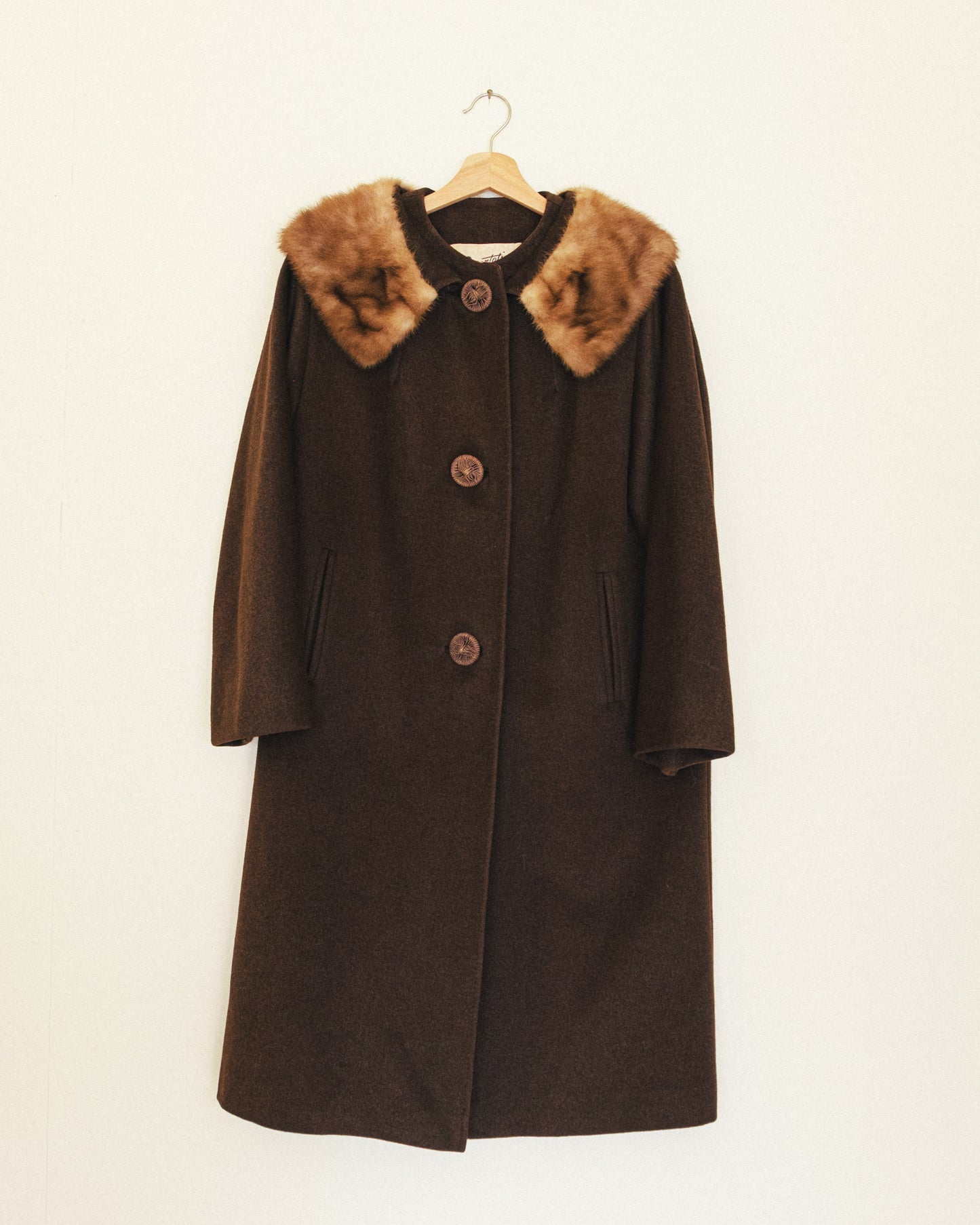 Presentation Coat w/ Mink Collar