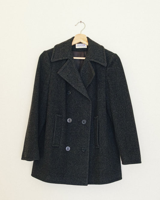 Charcoal Wool Pea Coat