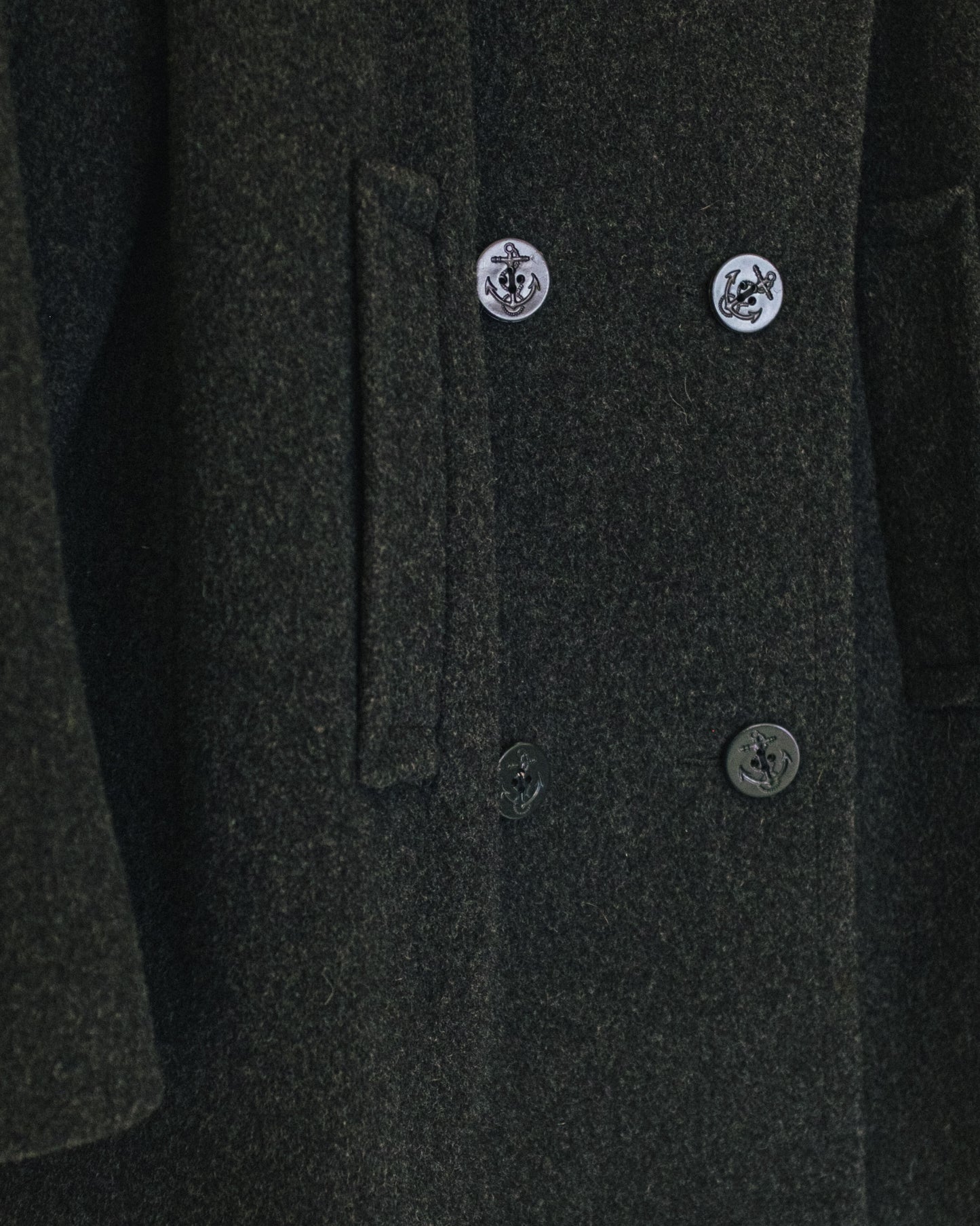 Charcoal Wool Pea Coat