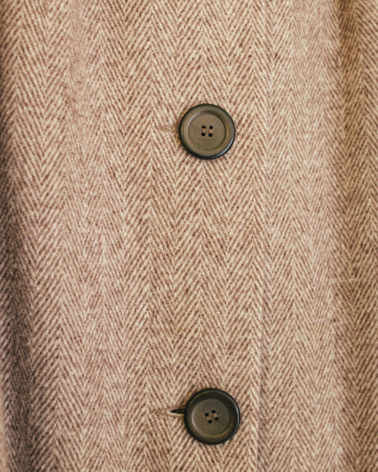 Herringbone Wool Coat