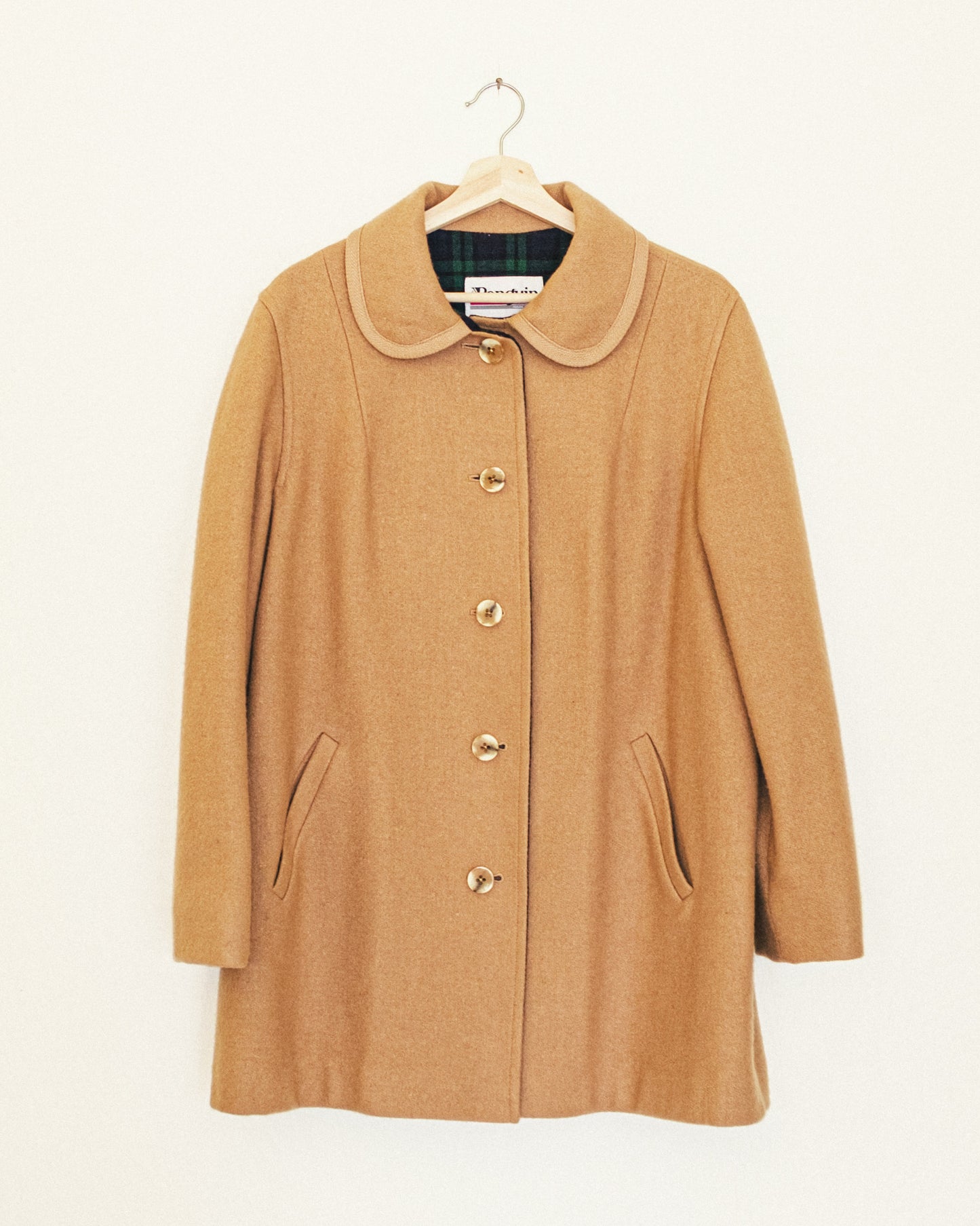 Penguin Camel Wool Coat