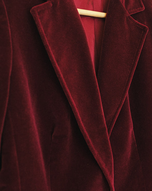 Cabernet Velvet Blazer