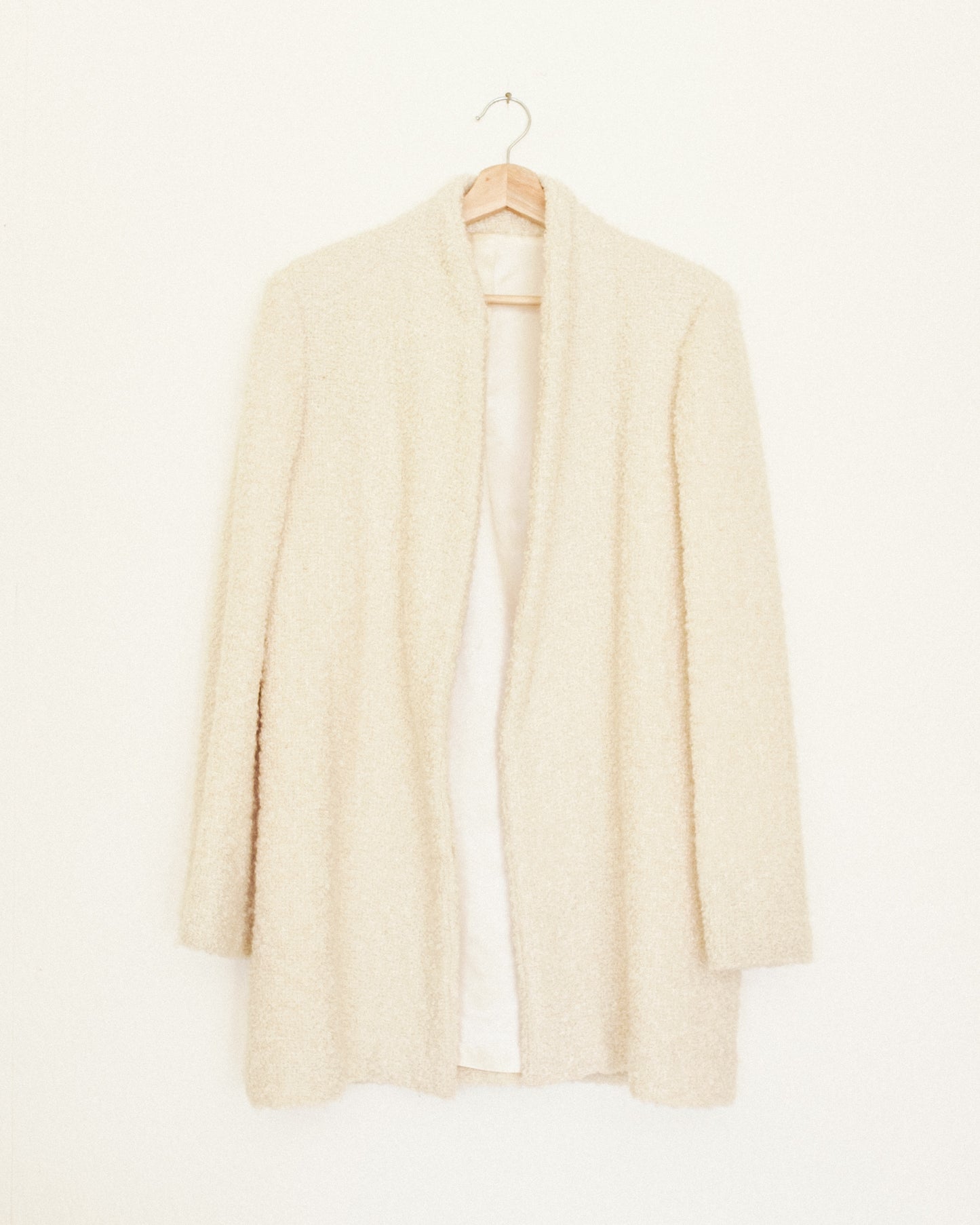 Cream Bouclé Coat