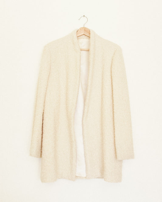 Cream Bouclé Coat