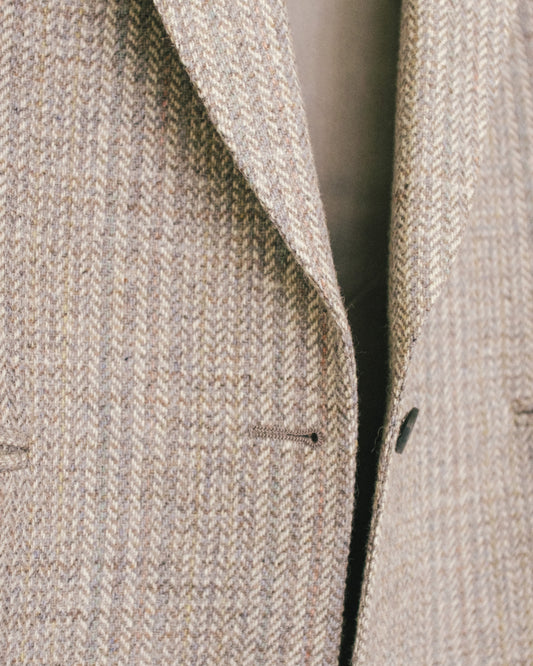 Silver Tweed Boyfriend Blazer