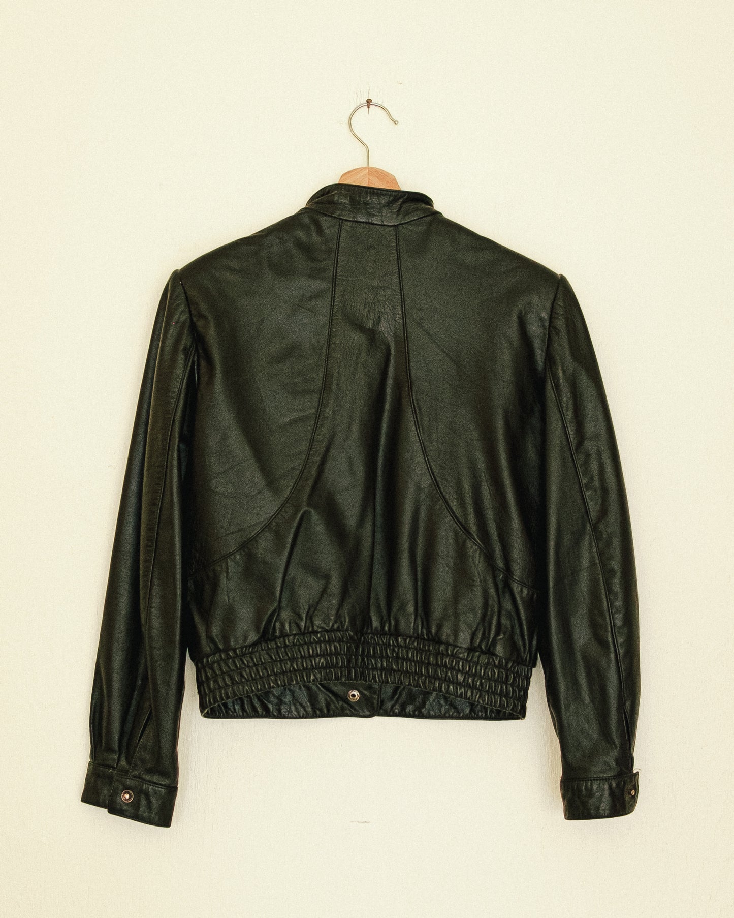 Noir Cropped Moto Jacket