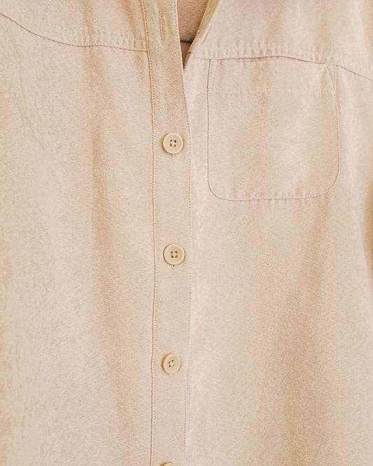 Oat Microsuede Shirt