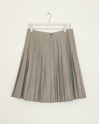 Silver Pleat Skirt