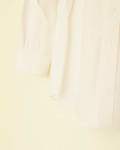 Boyfriend Button Up - White Cotton Poplin