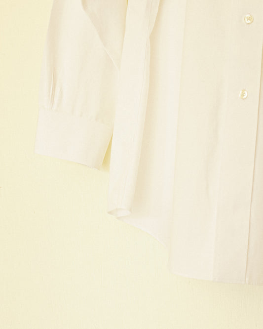 Boyfriend Button Up - White Cotton Poplin