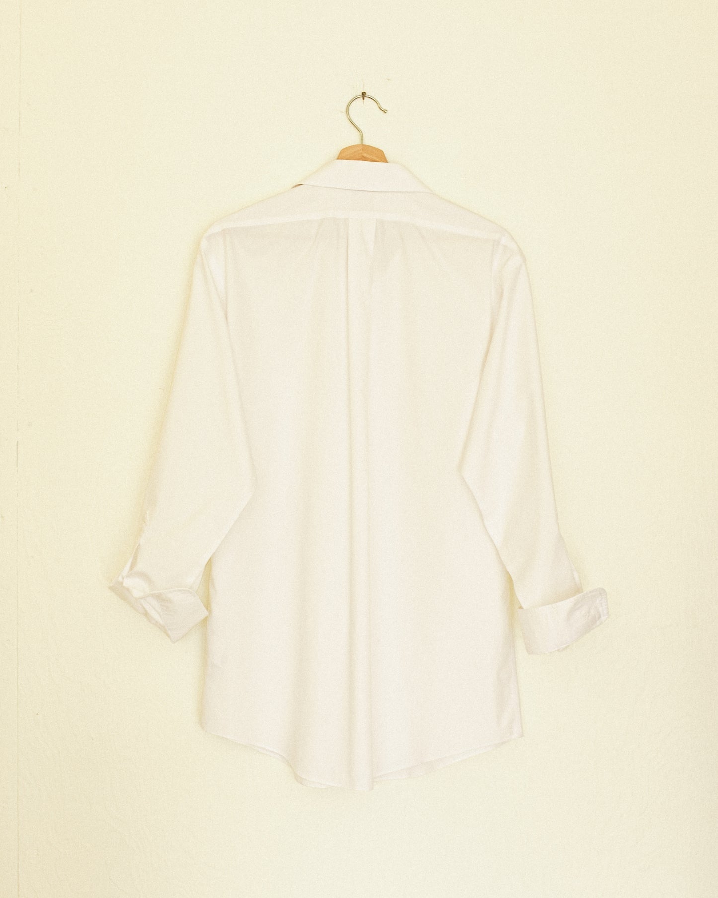 Boyfriend Button Up - White Cotton Poplin