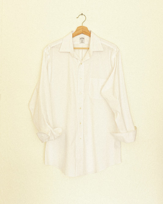 Boyfriend Button Up - White Cotton Poplin