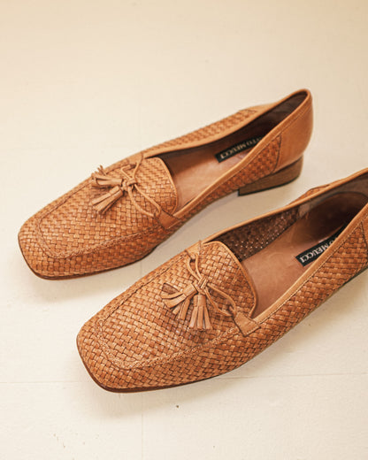Woven Tassel Loafers 10