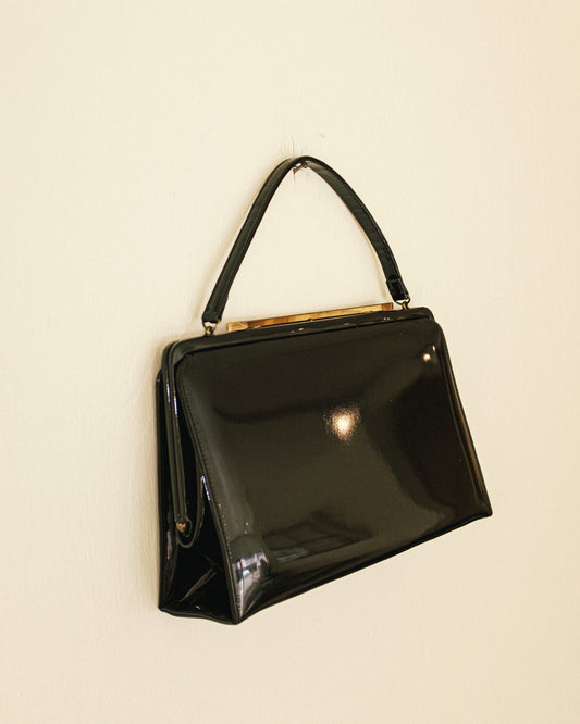 Noir Patent Handbag