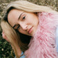 Dyed Sheepskin Collar - Bubblegum