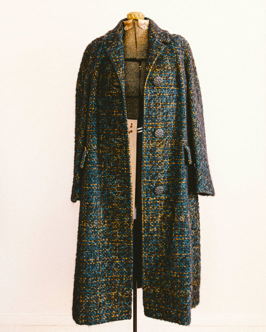 Manteau Mod Tweed des années 60