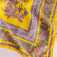 Oversized Italian Silk Scarf - Yellow