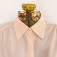 Rosy Sheer Button Up