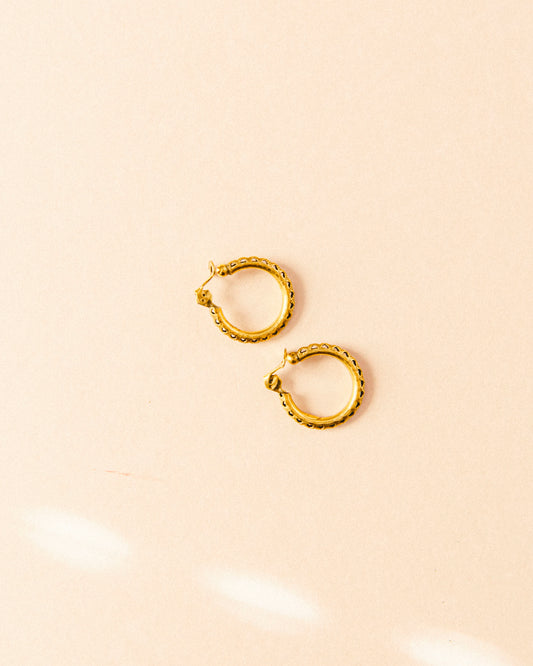 Antique Gold Hoops