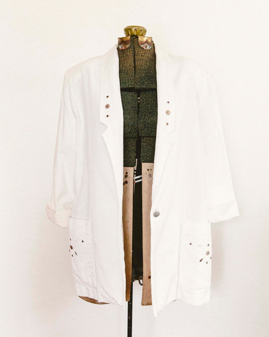 Blazer vaquero blanco