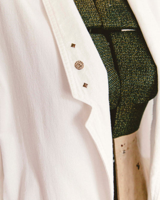 Blazer vaquero blanco