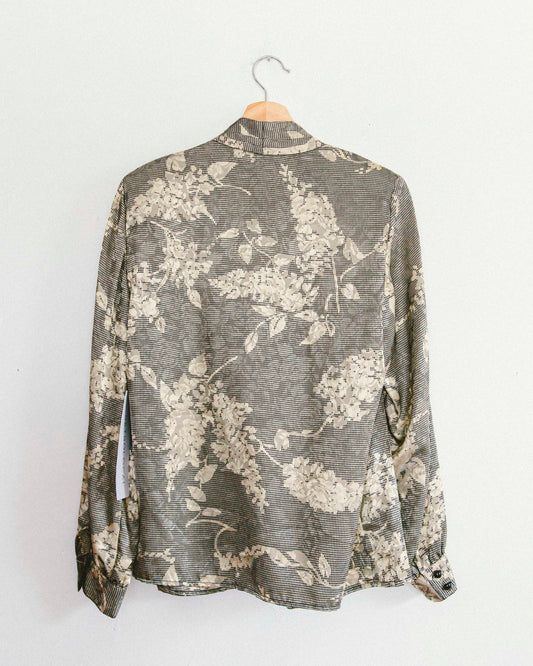 Floral Pleated Blouse