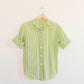 Green Gingham Button Up