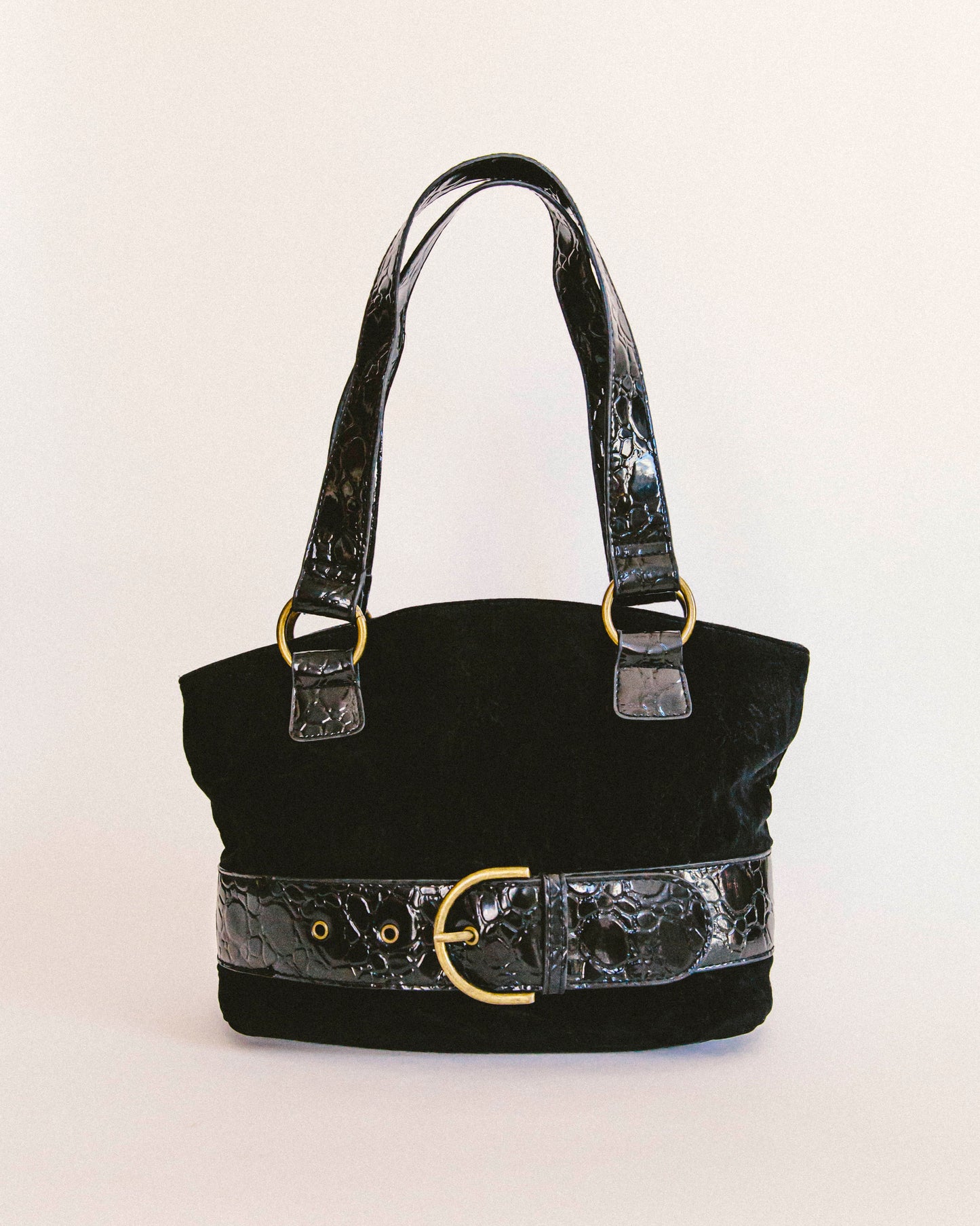 Velvet Belt Shoulder Bag