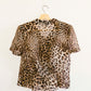 Sheer Leopard Blouse