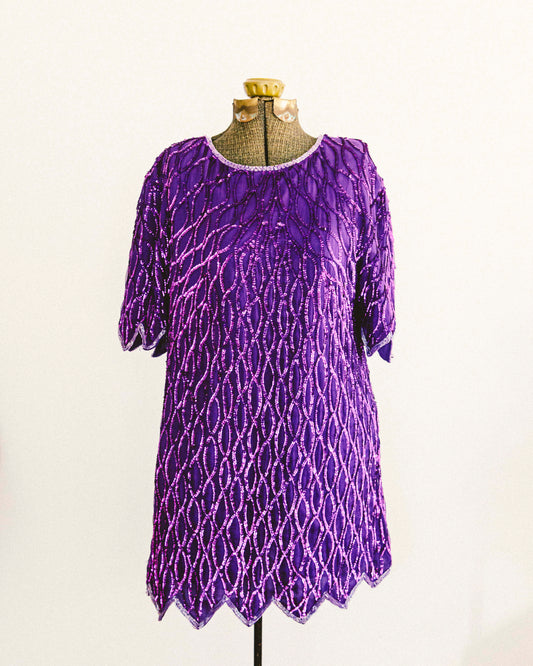 Minivestido violeta 