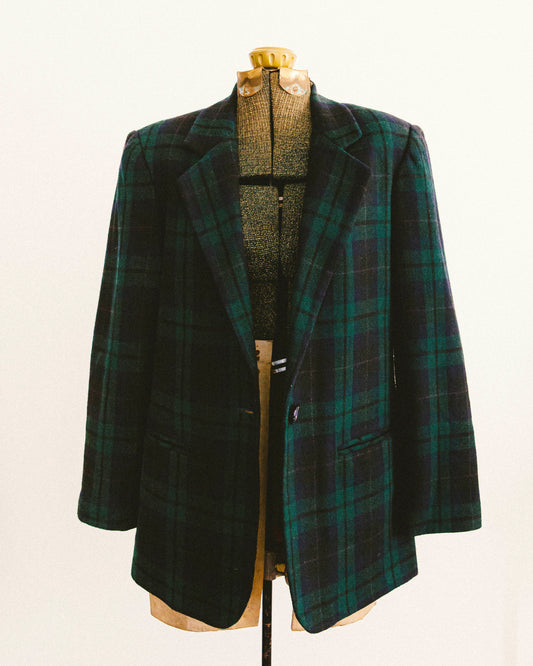 Tartan Wool Blazer