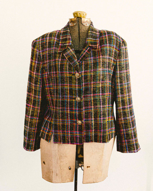 Cropped Tweed Blazer