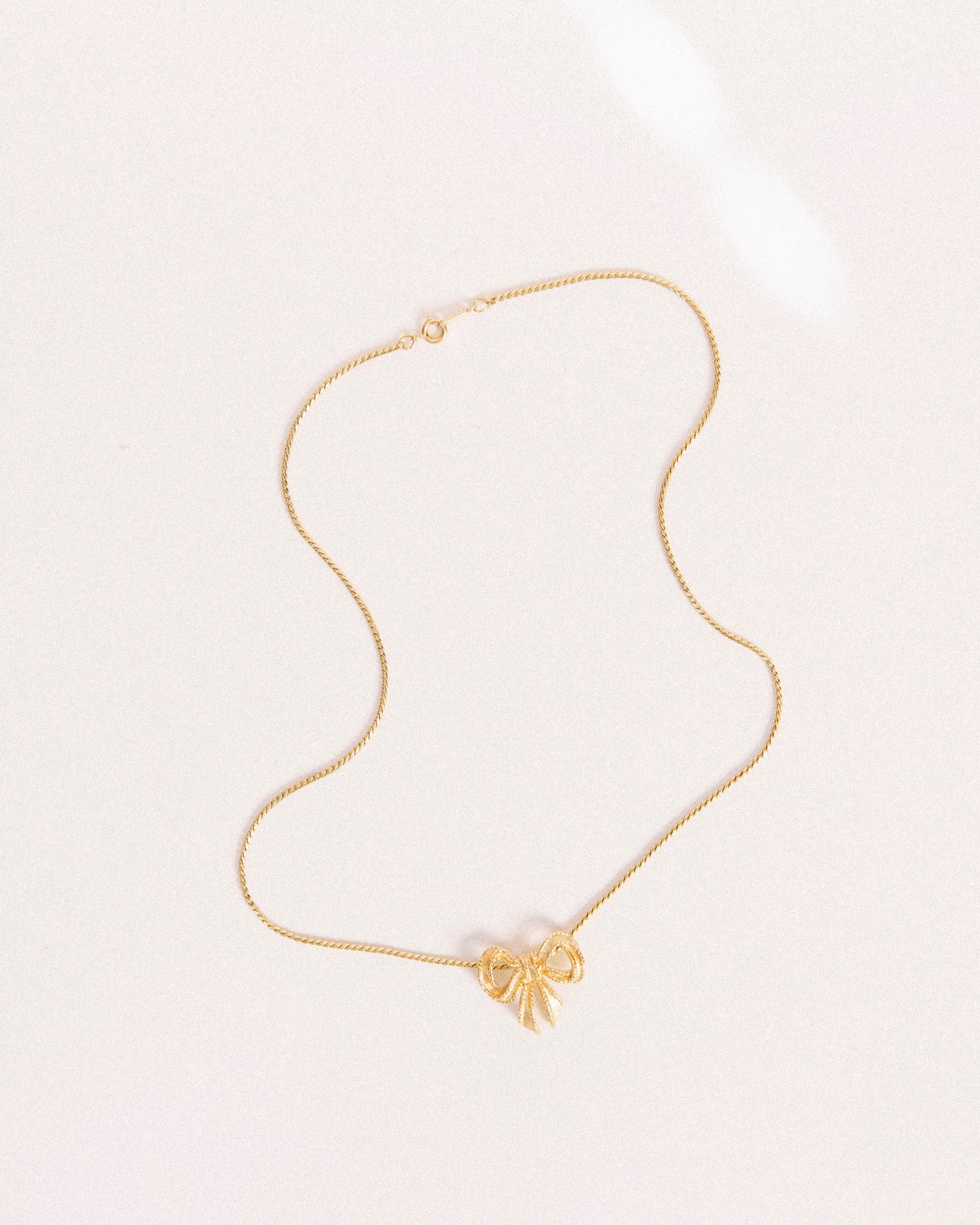 Delicate Bow Necklace