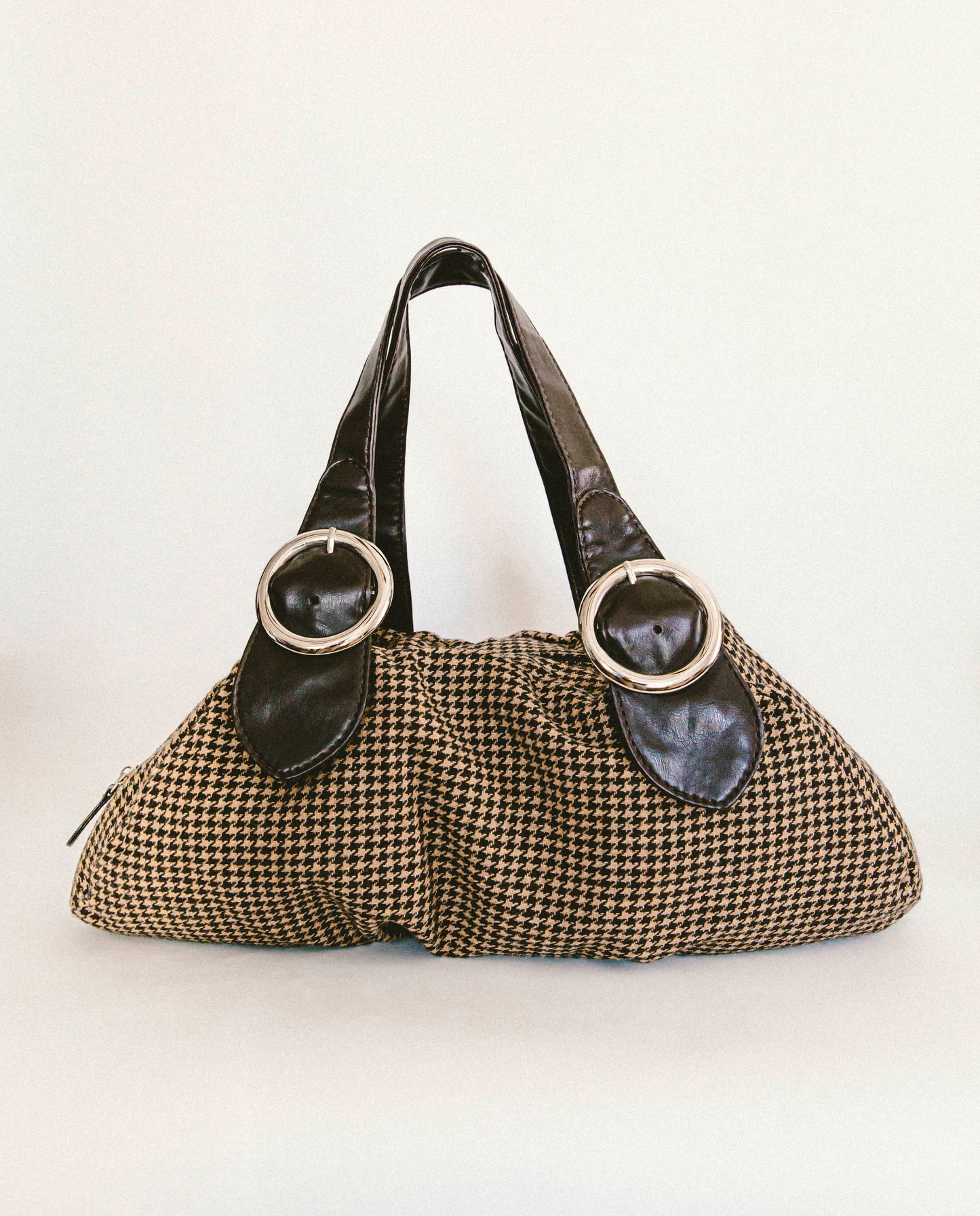 Y2K Houndstooth Shoulder Bag