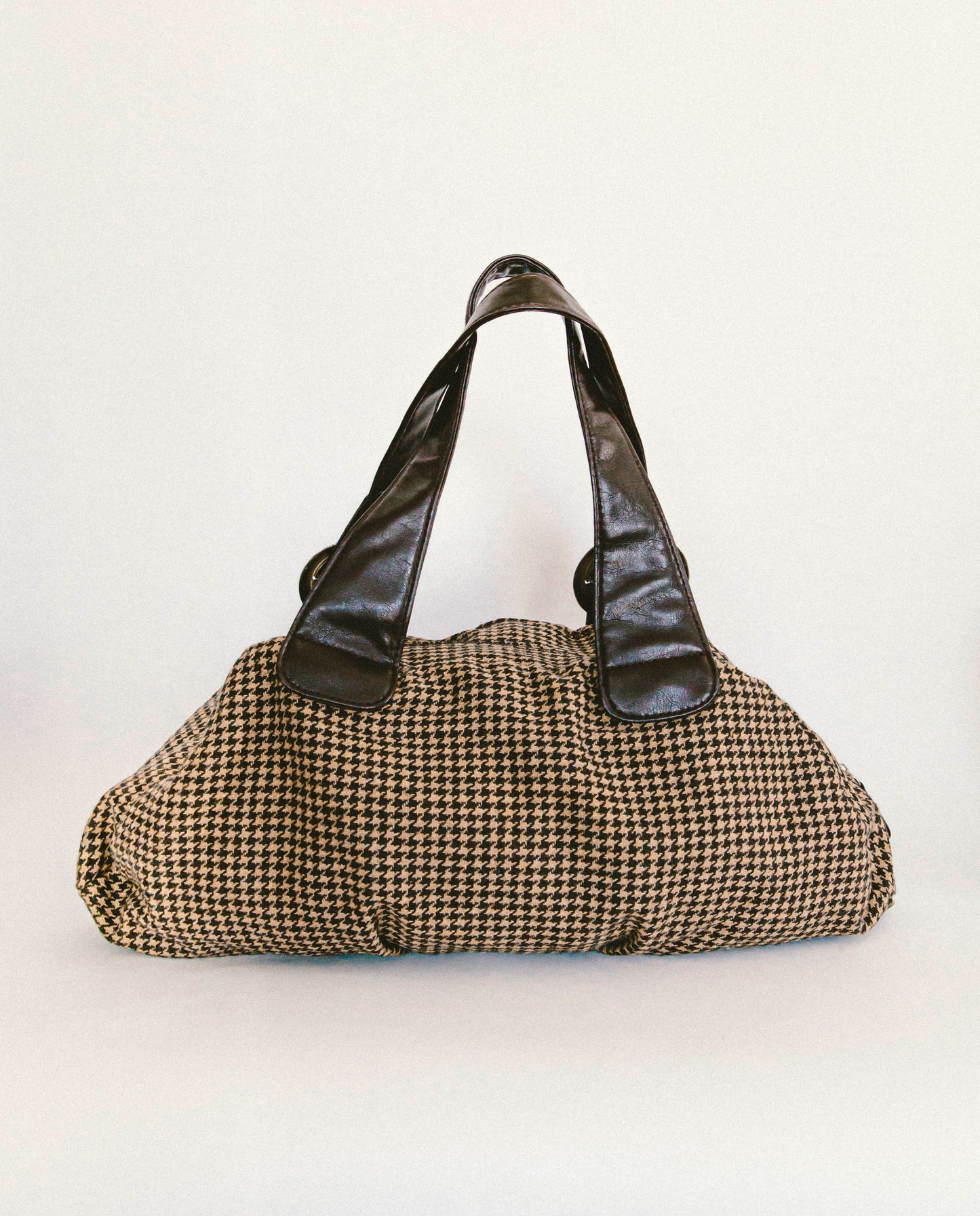 Y2K Houndstooth Shoulder Bag