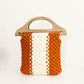 Stripe Crochet Handbag
