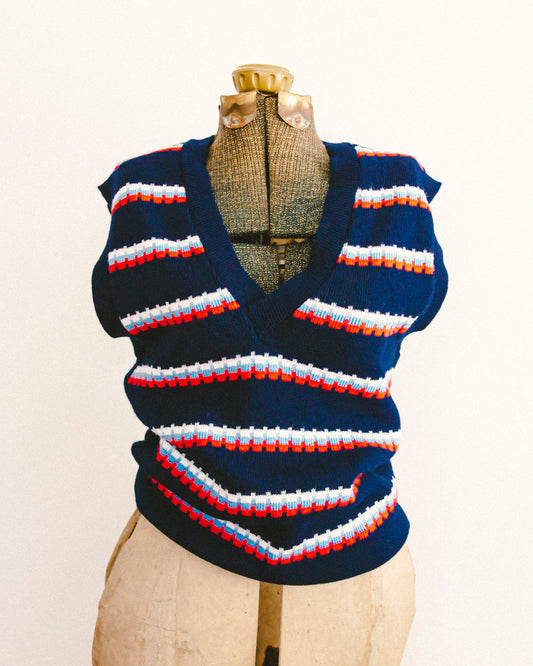 Tri-color Sweater Vest