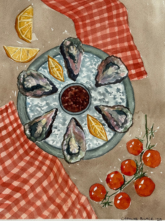 Summer Watercolor Picnic