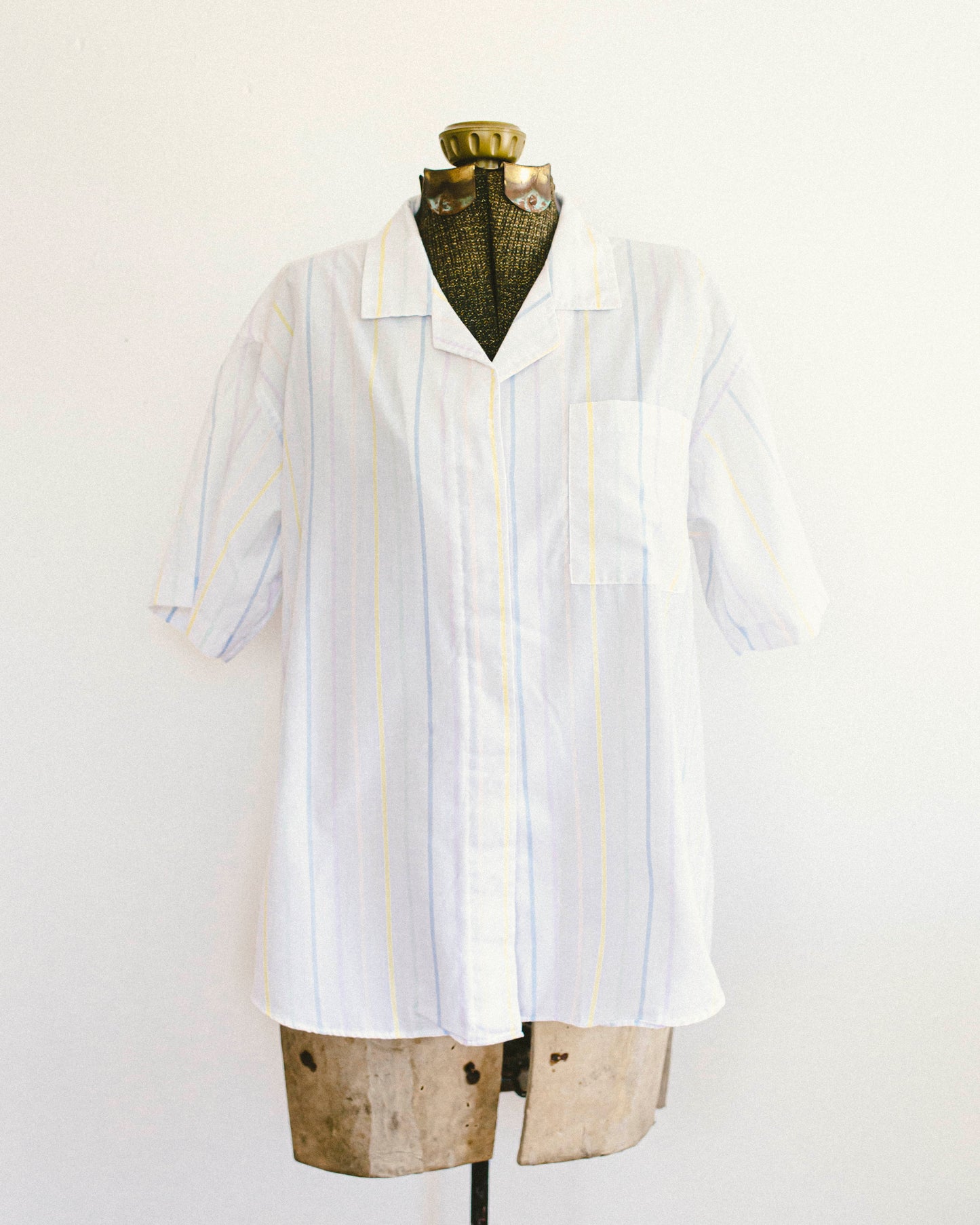 Pastel Stripe Button Up