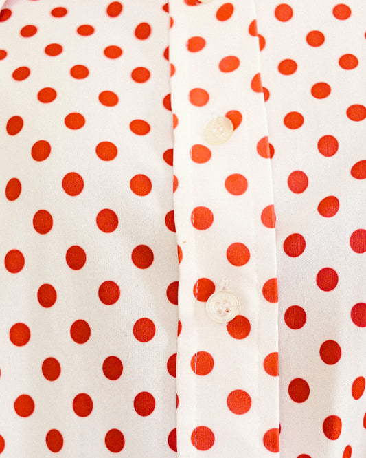 Red Dot Button Up