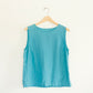 Turquoise Linen Tank