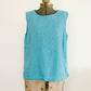 Turquoise Linen Tank