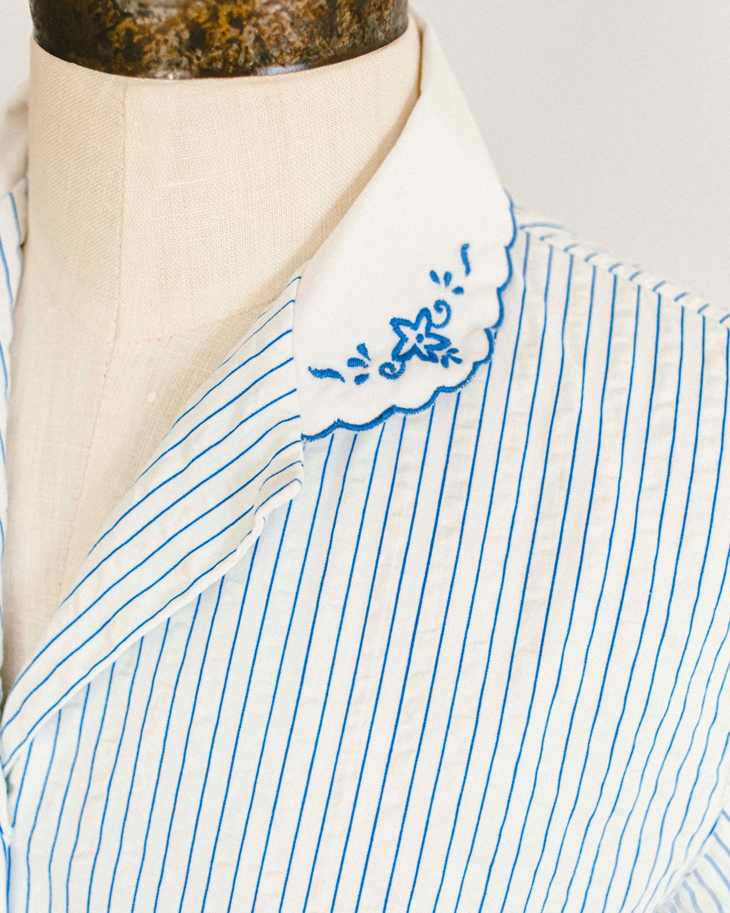 Sea Star Embroidered Button Up