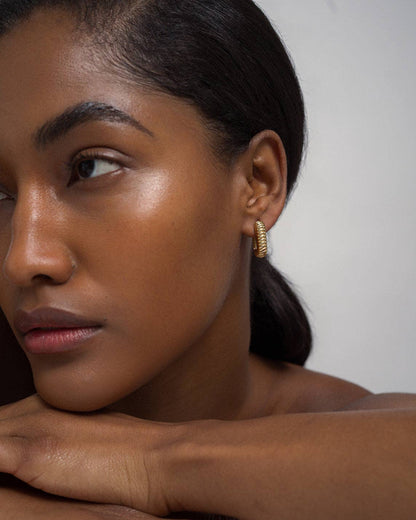 French Rope Hoops: Gold